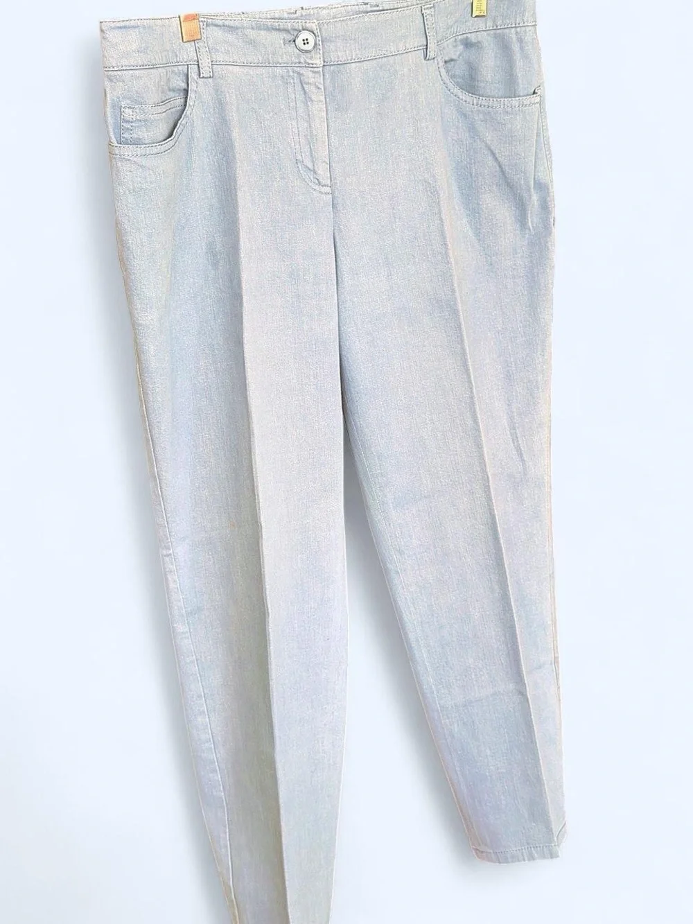 Akris Light Blue Straight-Leg Tailored Jeans